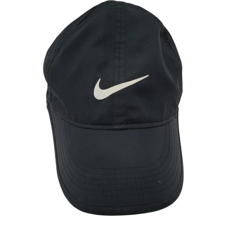 Nike FeatherLight Dri-Fit Hat Cap Black Toddler Tennis O/S. Excellent Condition